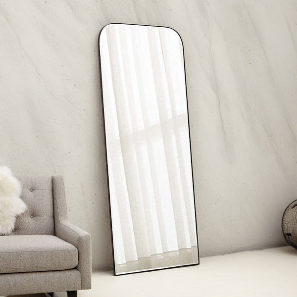 Arched Top Mirror with a Sleek Frame