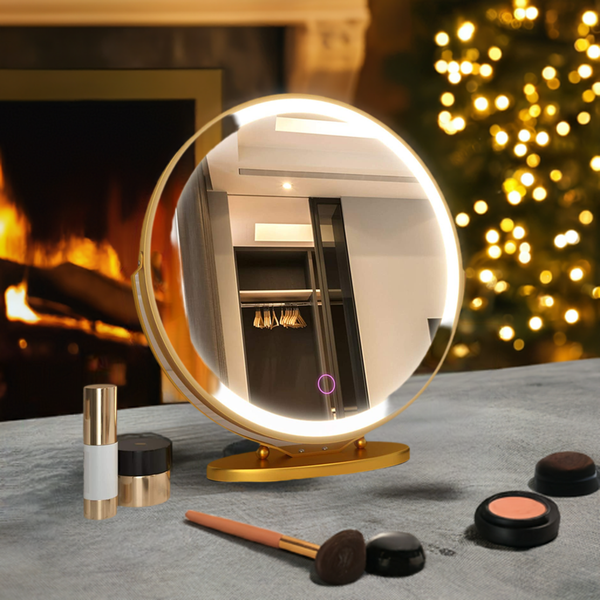 Ingle Home 20" Round Vanity Cosmetic Makeup LED light with Smart Touch Control