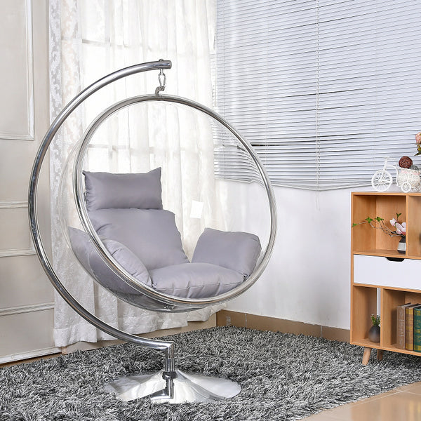 Designer Bubble Swing Chair Chrome Stand