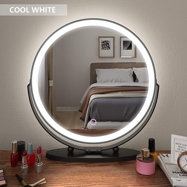 Ingle Home 20" Round Vanity Cosmetic Makeup LED light with Smart Touch Control