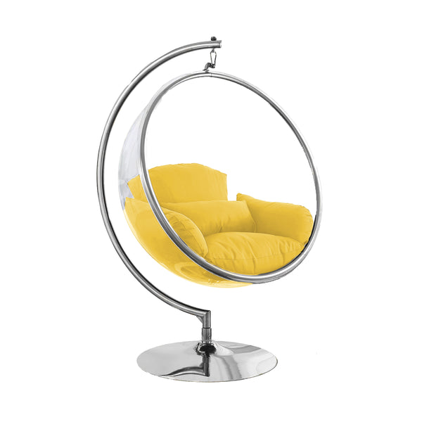 Designer Bubble Swing Chair Chrome Stand