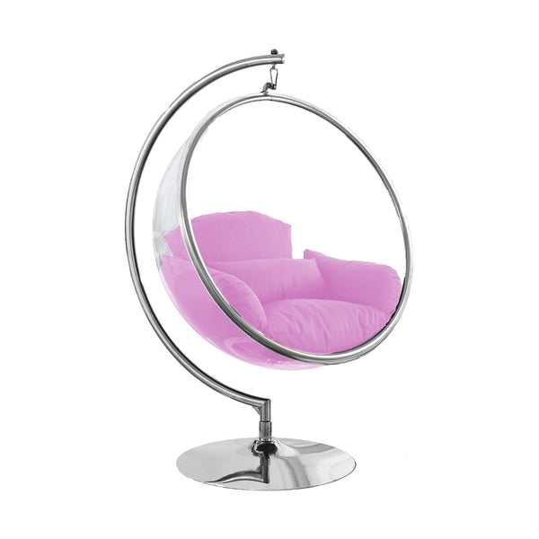 Designer Bubble Swing Chair Chrome Stand