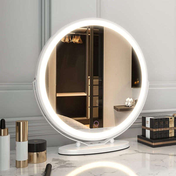 Ingle Home 20" Round Vanity Cosmetic Makeup LED light with Smart Touch Control